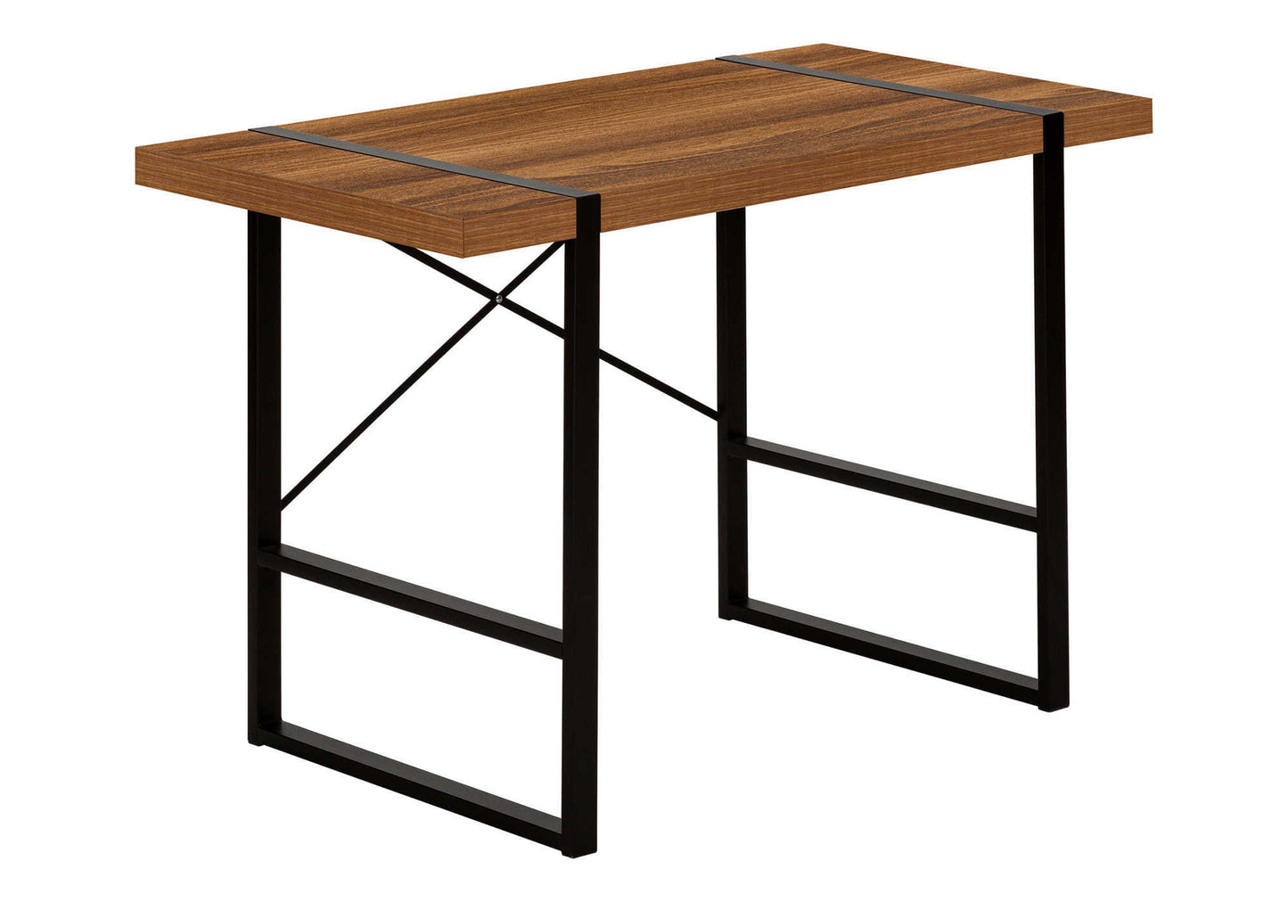 49" Brown and Black Computer Desk