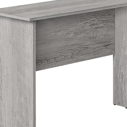 47" Gray Wood Corner Computer Desk