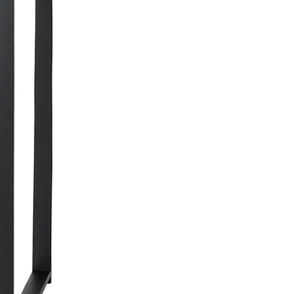 47" Gray and Black Wood and Metal Sled Computer Desk