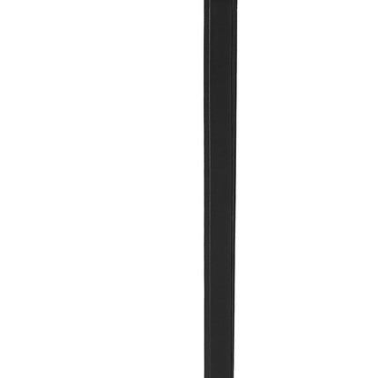 47" Gray and Black Wood and Metal Sled Computer Desk