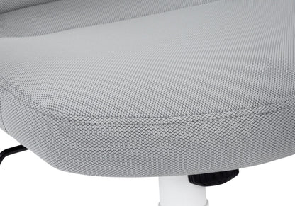 Gray and White Rolling Drafting Chair
