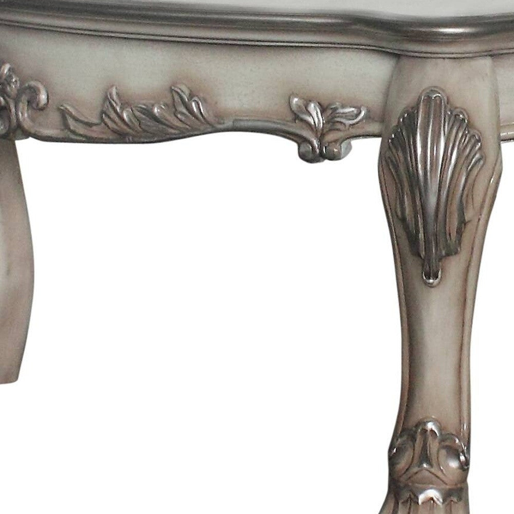 54" Bone Wood Coffee Table