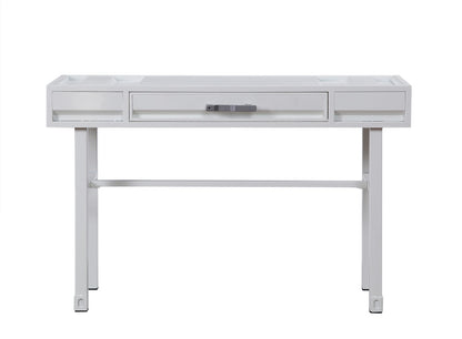 47" White Iron Vanity Table