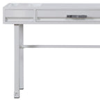 47" White Iron Vanity Table