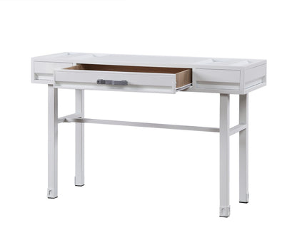 47" White Iron Vanity Table