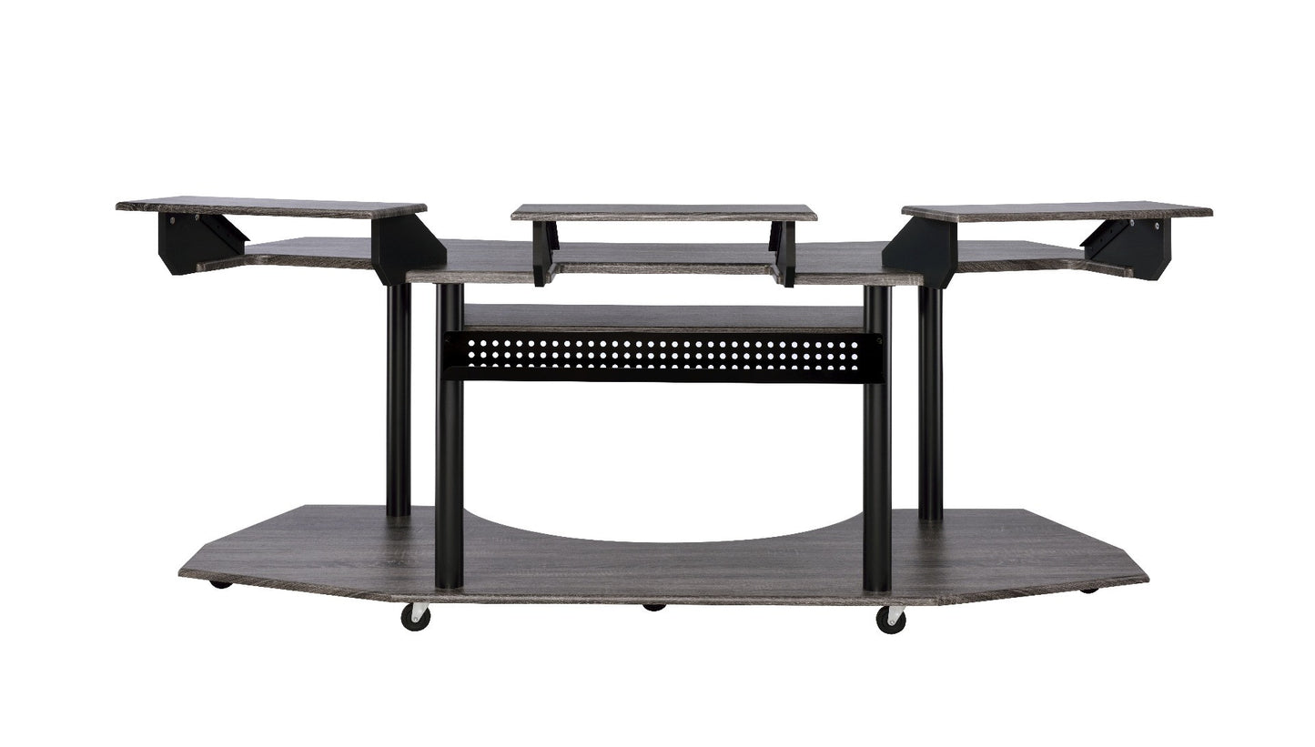 83" Black Music Recording Studio Desk