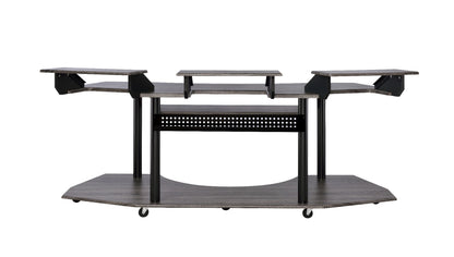 83" Black Music Recording Studio Desk