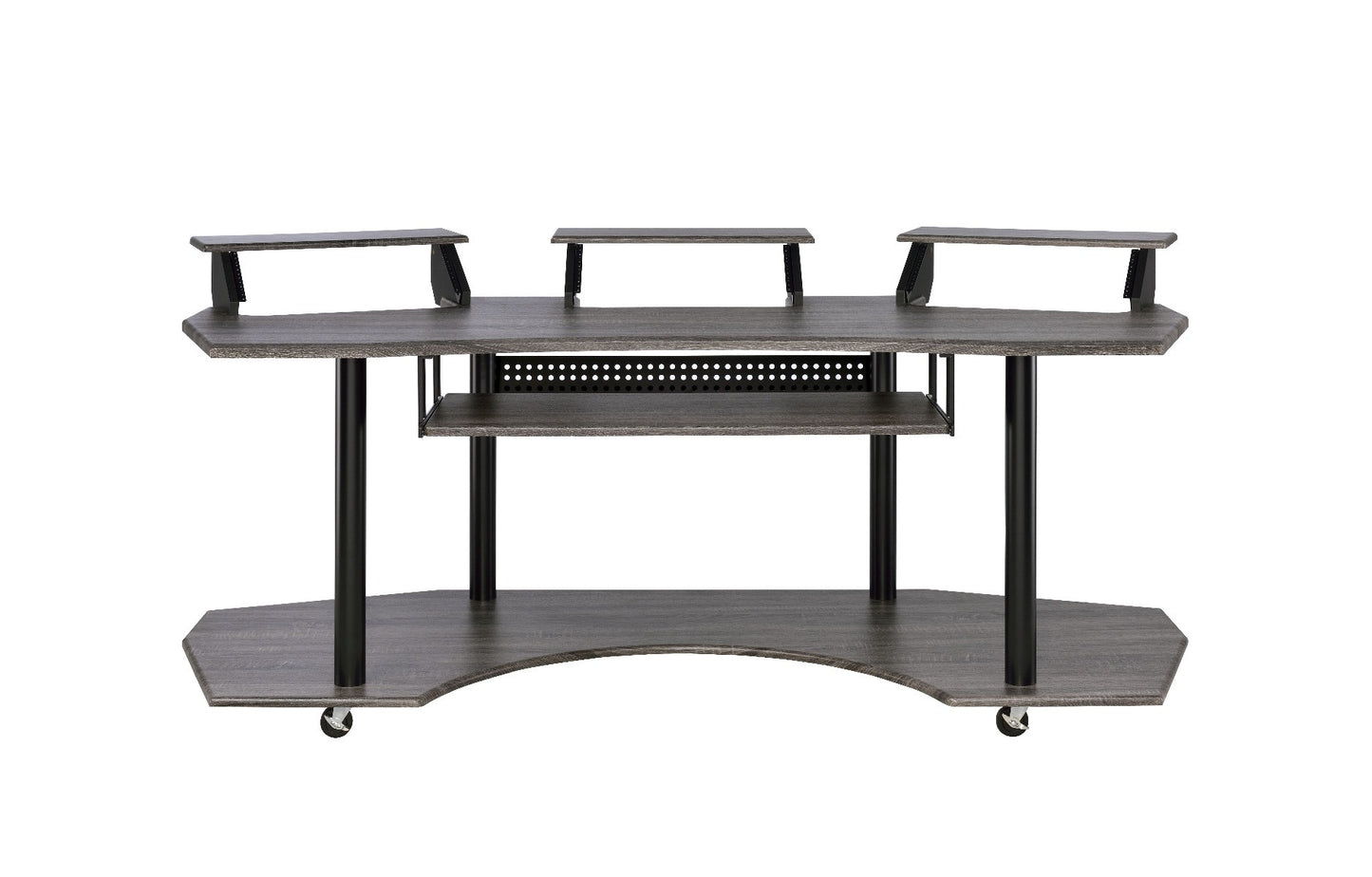 83" Black Music Recording Studio Desk