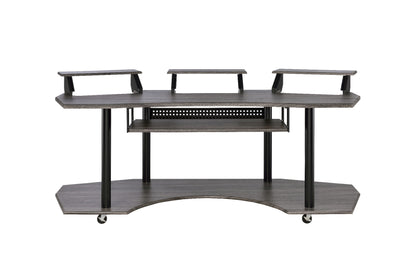 83" Black Music Recording Studio Desk