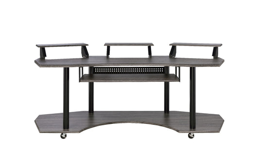 83" Black Music Recording Studio Desk