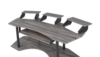 83" Black Music Recording Studio Desk