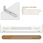 VIBE HAUS 98.4 W Wall Unit Entertainment Center With Bookshelves For TVs Up To 80, Modern TV Stand Media Console With Cabinets, Tempered Glass Doors And Adjustable Shelves For Living Room