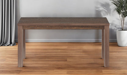 35" Espresso Solid Wood Dining Table
