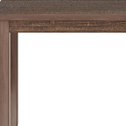 35" Espresso Solid Wood Dining Table