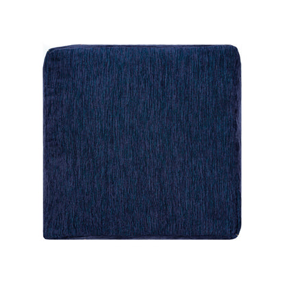 18" Blue Medallion Pouf Ottoman