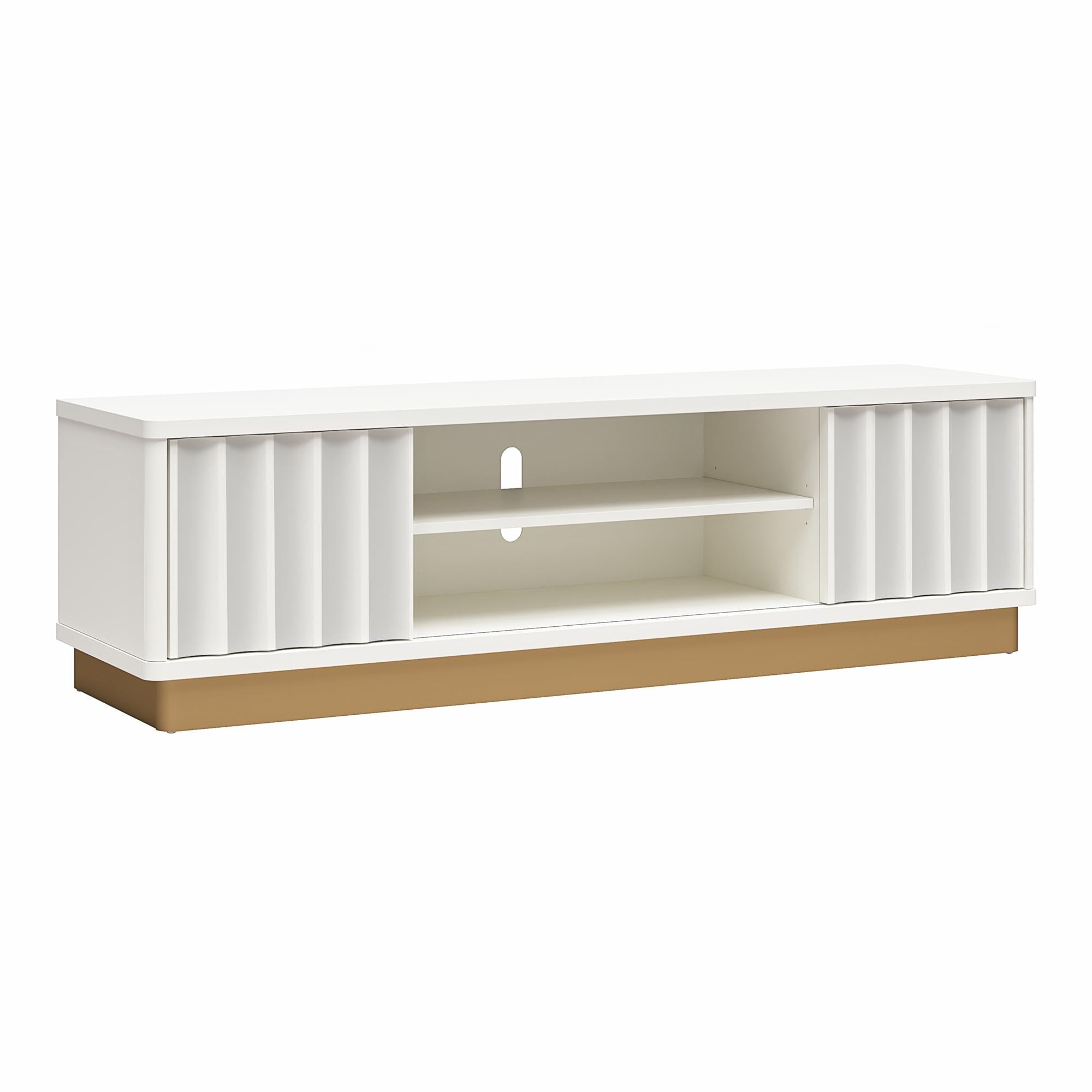 Rene Modern Scalloped TV Stand For TVs Up To 65inch