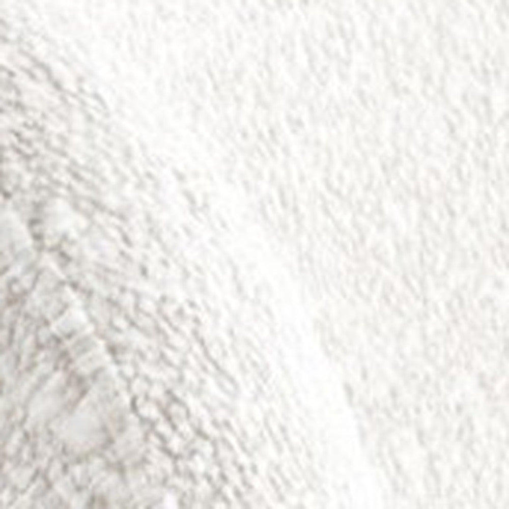 31" White Boucle Wingback Chair