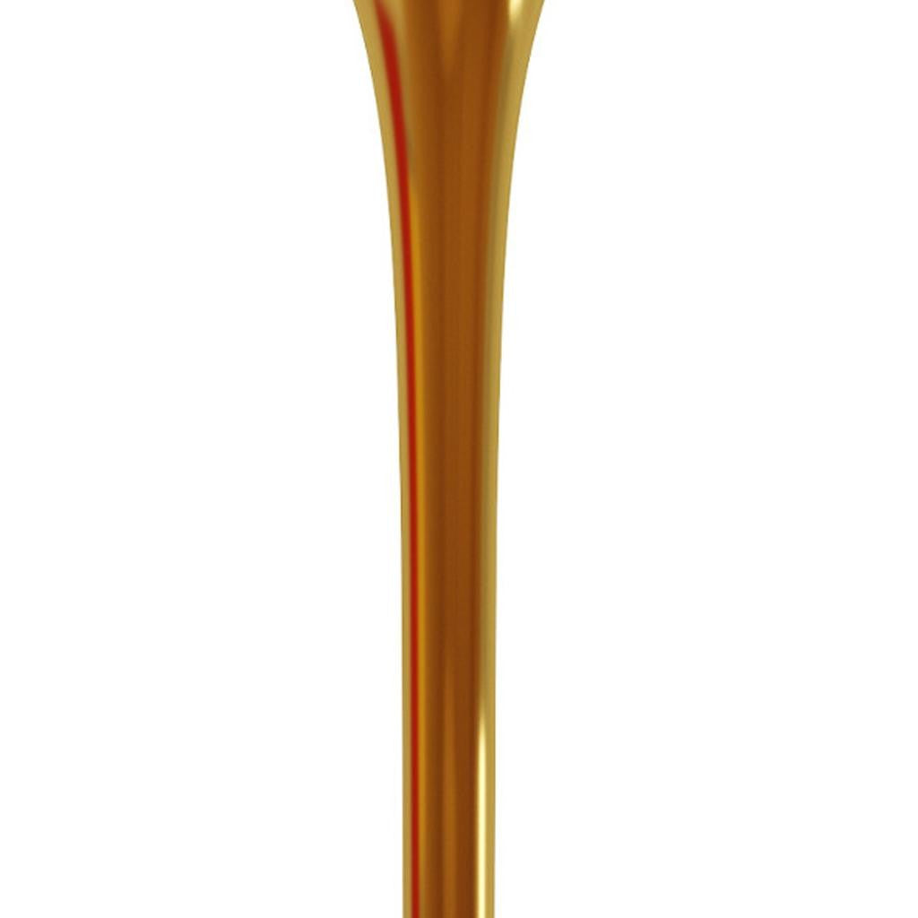 32" White and Gold Rounded Marble and Metal Bar Table