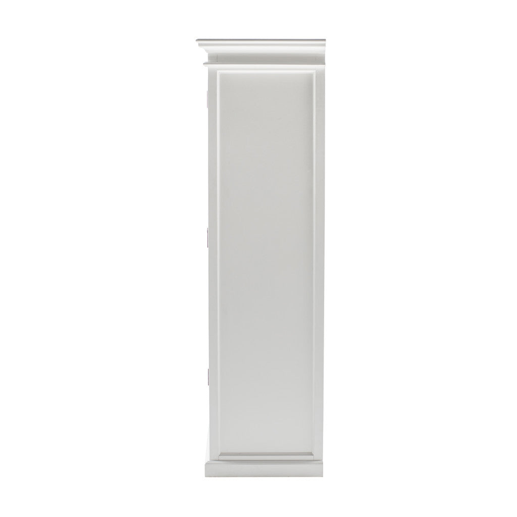43" Off White Solid Wood Two Drawer