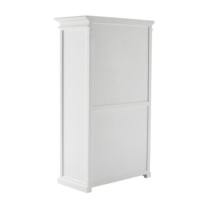 43" Off White Solid Wood Two Drawer
