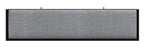 59" Gray and Black Fabric Upholstered Storage Bench with Drawers