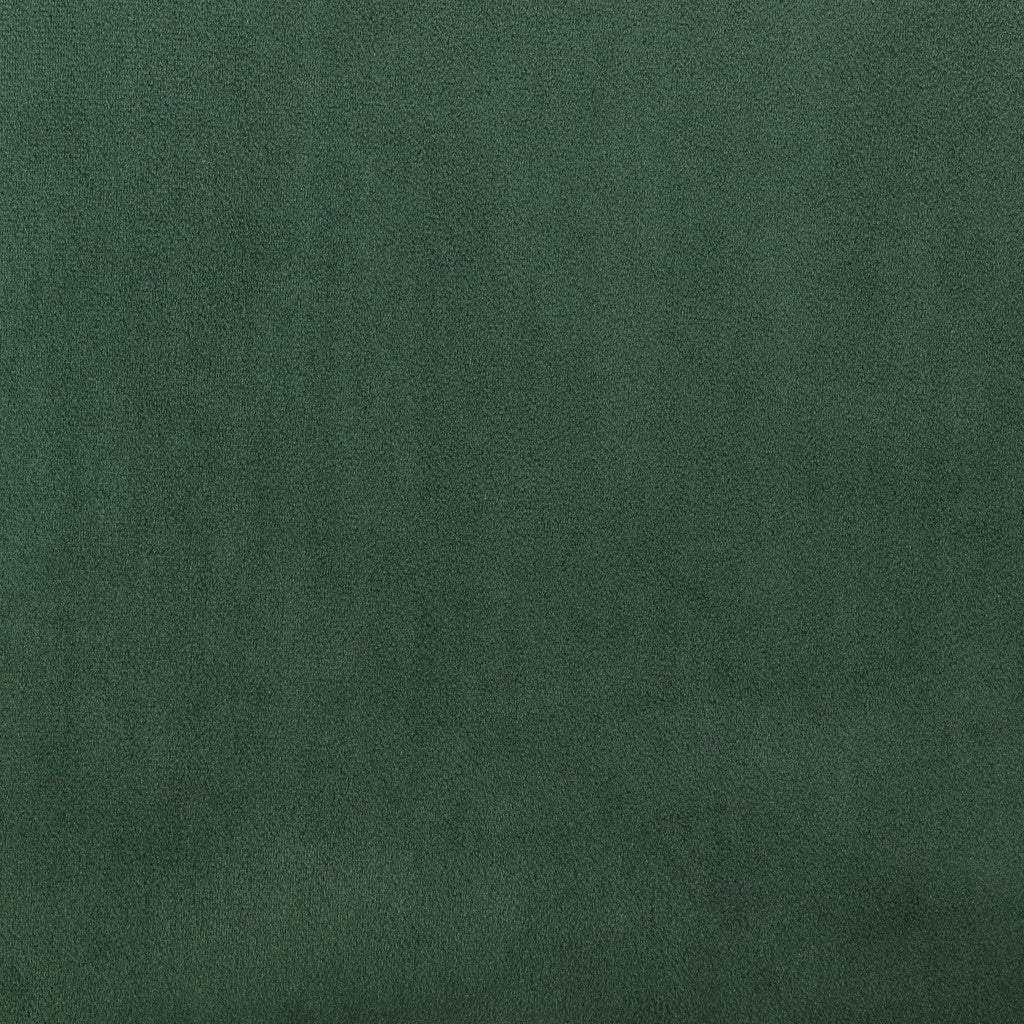 Green and Black Steel and Velvet Adjustable Swivel Rolling Conference Office Chair