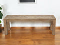 60" Natural Distressed Solid Wood Dining Bench