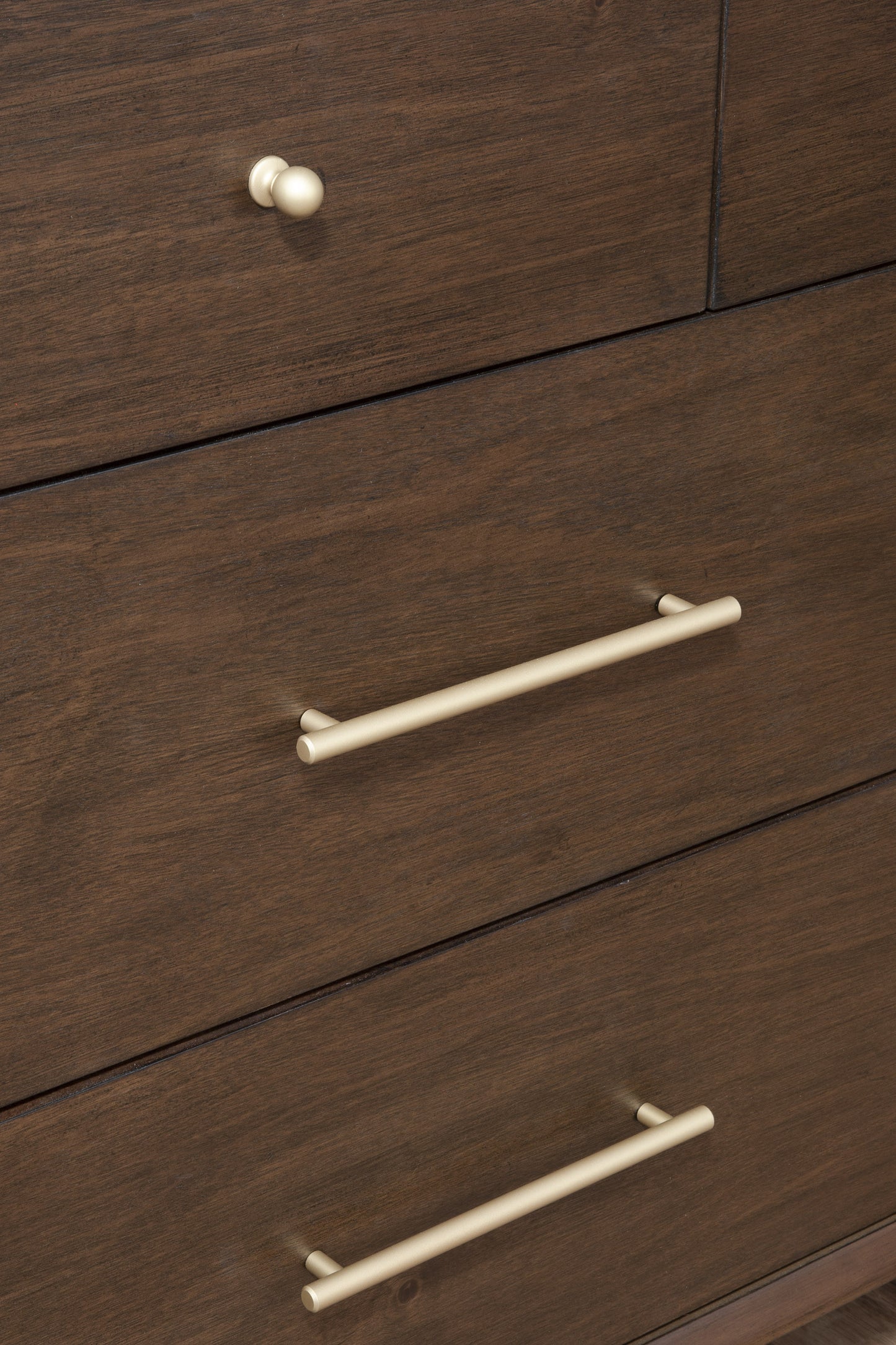60" Walnut Solid Wood Seven Drawer Double Dresser