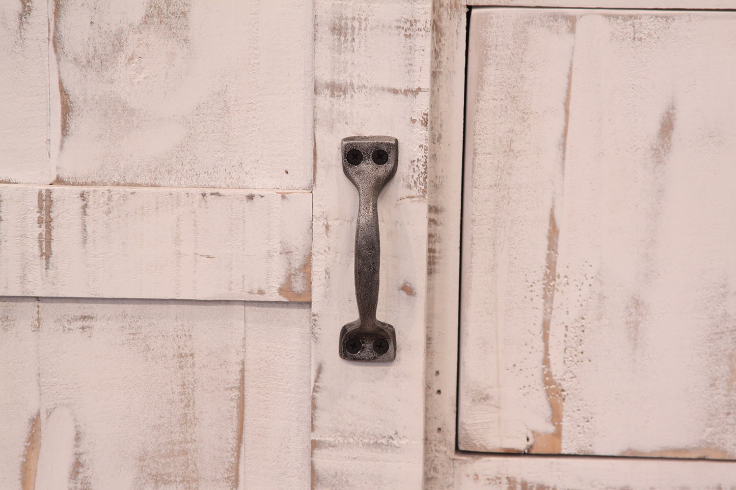 54" Brown And White Solid Wood Four Drawer Combo Dresser