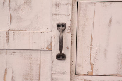 54" Brown And White Solid Wood Four Drawer Combo Dresser
