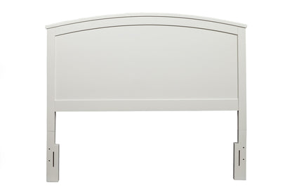 White Solid Wood King Bed Frame