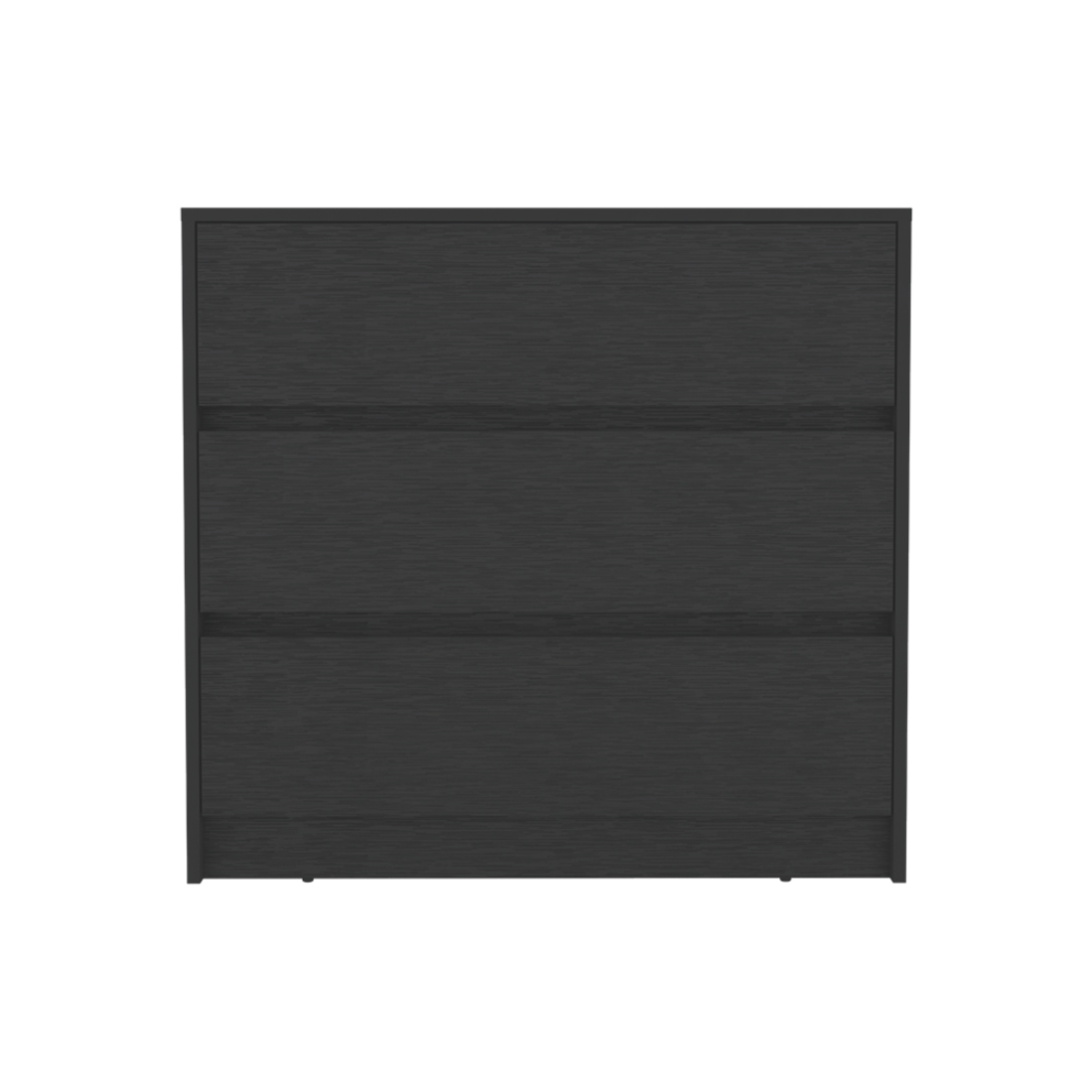 33" Black Three Drawer Dresser