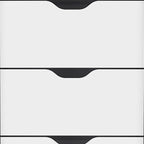 18" White Five Drawer Standard Chest