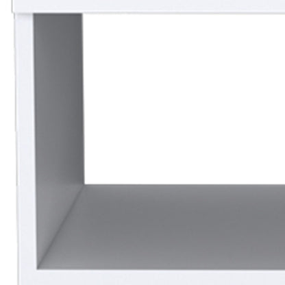 20" White Wood One Drawer Nightstand