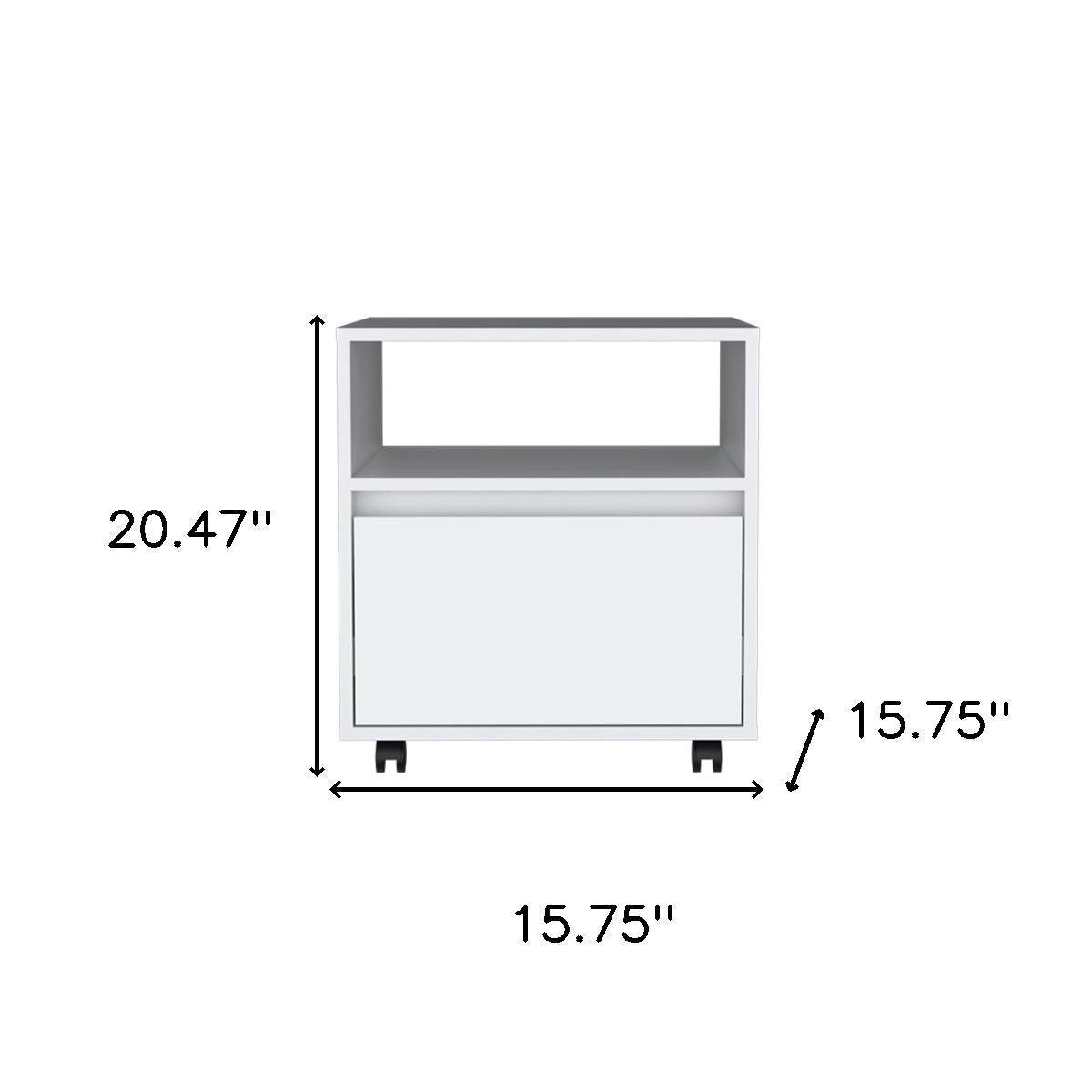 Two Piece White Bedroom Set