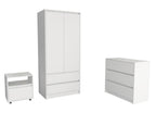 Three Piece White Bedroom Set