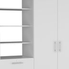 Two Piece White Bedroom Set