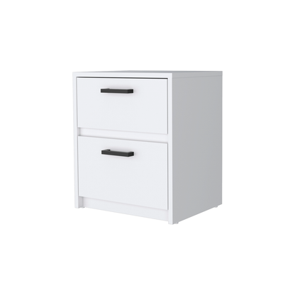 Two Piece White Bedroom Set