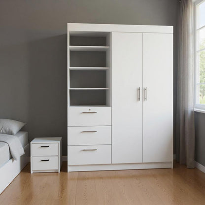 Two Piece White Bedroom Set