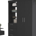 Two Piece Black Bedroom Set