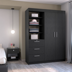 Two Piece Black Bedroom Set