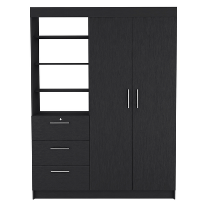 Two Piece Black Bedroom Set