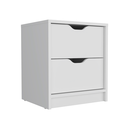 Two Piece White Bedroom Set