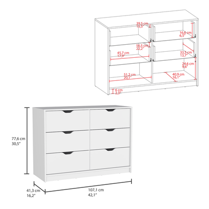 Two Piece White Bedroom Set
