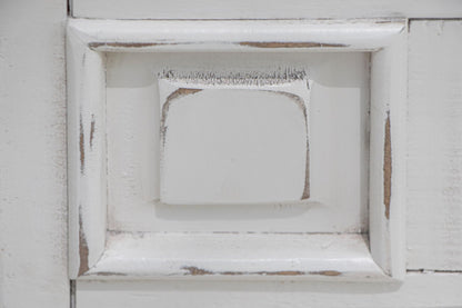 32" White Solid Wood Three Drawer Nightstand