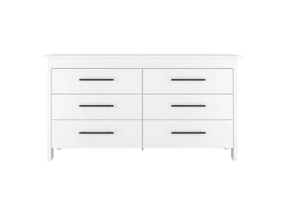 Two Piece White Bedroom Set