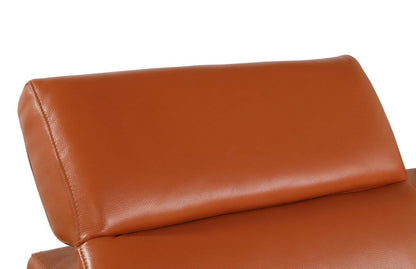 Camel Italian Leather Modular L Shaped Five Piece Corner Sectional