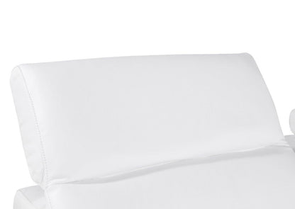 White Italian Leather Modular L Shaped Five Piece Corner Sectional