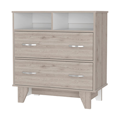 32" Oak Two Drawer Dresser
