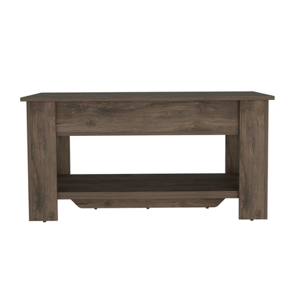 40" Dark Brown Storage Bench with Flip Top